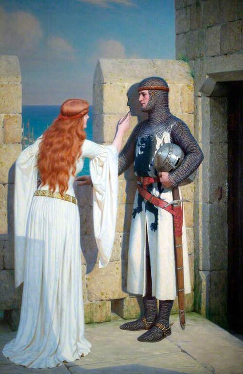 The Shadow, 1909, Edmund Leighton