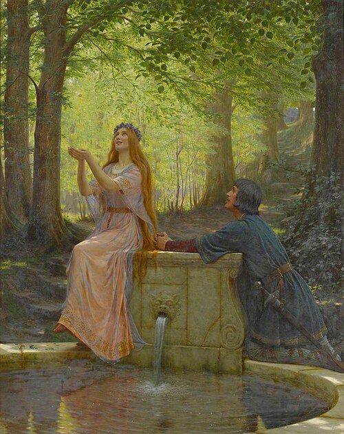 Pelleas and Melisande, 1910, Edmund Blair Leighton