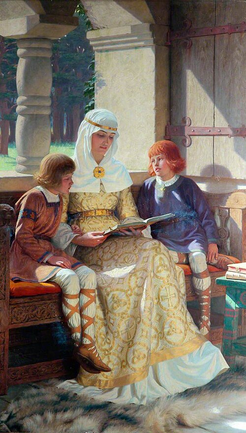 The Boyhood of Alfred the Great, 1913, Edmund Leighton