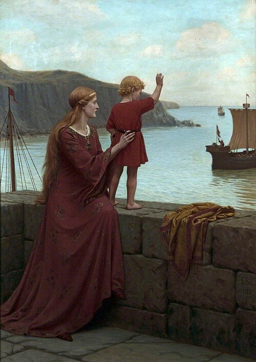 Farewell, 1922, Edmund Blair Leighton