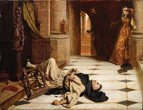 The Confessional, 1886, Edmund Leighton