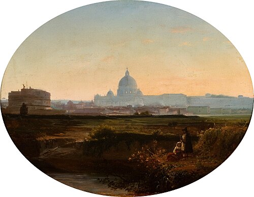 View of Rome, 1850, Agostinho José da Mota