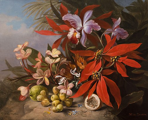 Natureza-morta com flores (atribuído), 1873, Agostinho José da Mota