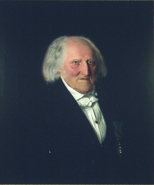 Painting. Portrait of Steenstrup., 1855, Christian Olsen