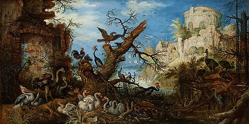 Landscape with Birds, 1622, Roelant Savery