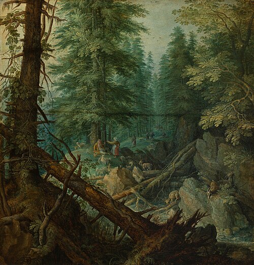 Woodland Stream, 1610, Roelant Savery