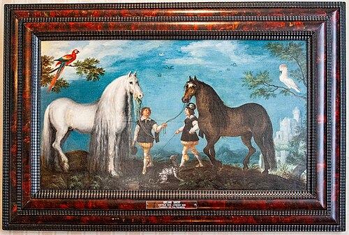 Two Horses and Grooms, 1628, Roelant Savery
