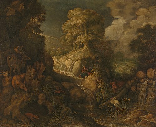 Elijah fed by the ravens, 1634, Roelant Savery