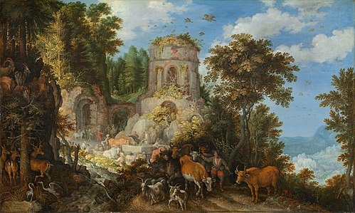 Landscape with the Flight into Egypt, 1624, Roelant Savery