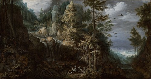 Landscape with the Temptation of Saint Anthony, 1617, Roelant Savery