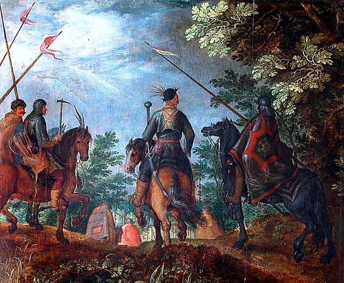 Polish Cavalry Marching through the Woods, 1614, Roelant Savery