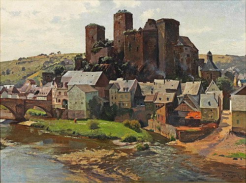 View of Runkel on the Lahn, , Joseph Rummelspacher