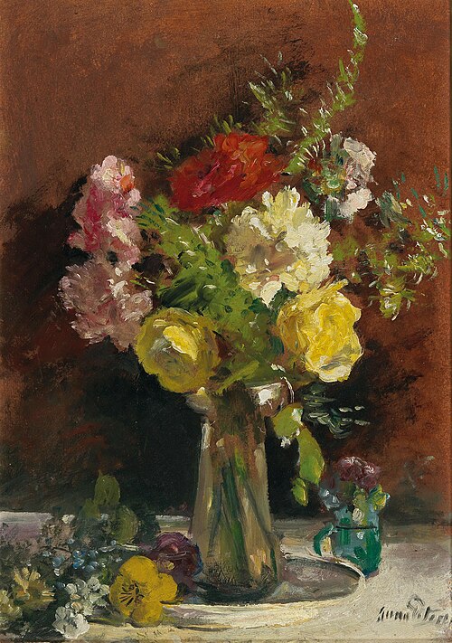 Flower Piece in a Vase, 1928, Anna Peters