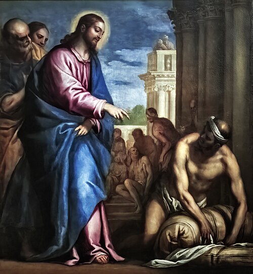 Scène avec le Christ (La Piscine Probatique), 1650, Giovanni Contarini