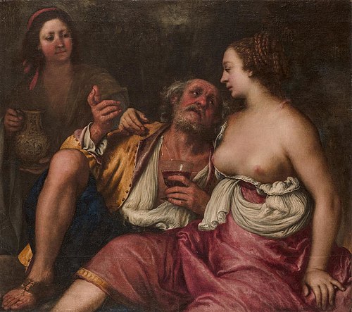 Lot and His Daughters, 1650, Gerolamo Forabosco