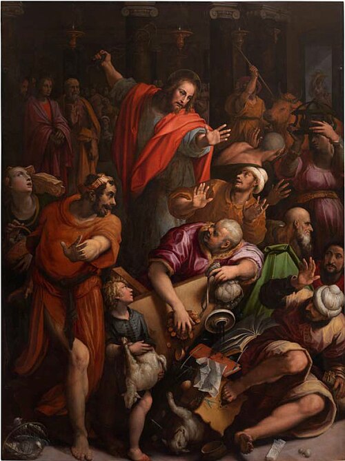 Cleansing of the Temple, 1572, Stradanus
