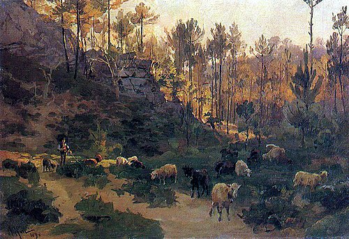 A Flock In Sintra, 1898, Alfredo Keil