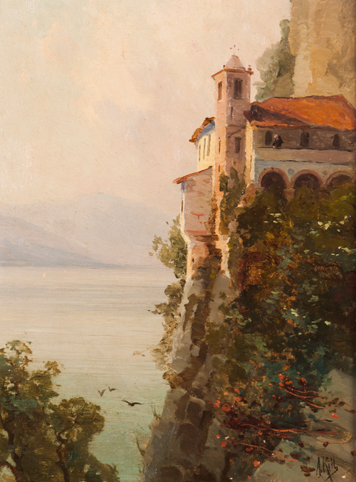 Couvent de Saint Catherine au Lac Majeur, 1888, Alfredo Keil