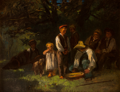 Landscape with figures II, 1900, Alfredo Keil