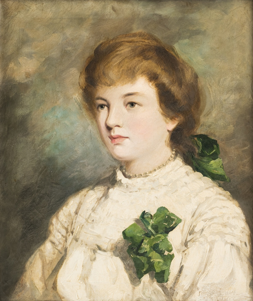 Female portrait, 1850, Alfredo Keil