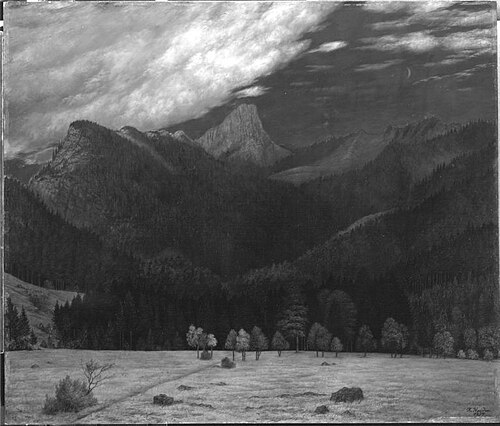Abendlandschaft, 1897, Karl Haider