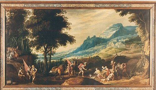 David's meeting with Abigail, 1625, Hans Jordaens III
