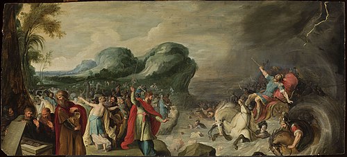 Passage de la mer Rouge., 1601, Hans Jordaens III