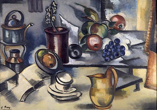 Stilleven met theeservies en fruit), 1921, Else Berg