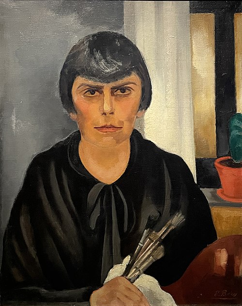 Self-Portrait with Brushes, 1929, Else Berg