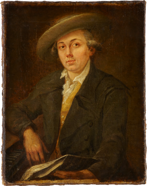 Portrait of a Musician (Portrait of the Composer Joseph Martin Kraus?), 1782, Johann Georg Schütz
