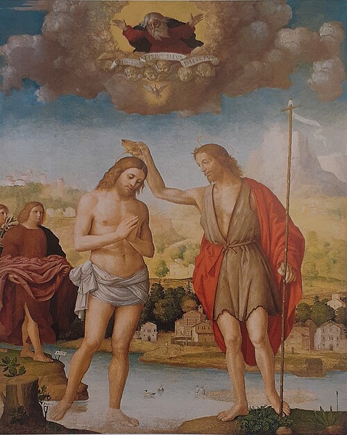 Battesimo di Cristo, 1600, Girolamo dai Libri