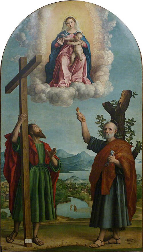 Madonna du Chêne Musée de Castelvecchio de Vérone, Italie, 1533, Girolamo dai Libri