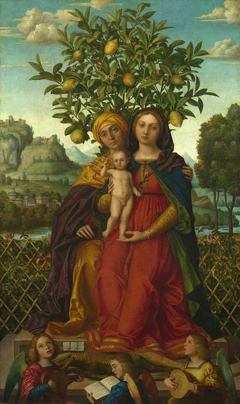 The Virgin and Child with Saint Anne, 1514, Girolamo dai Libri