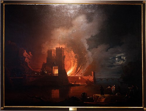 Incendio di un porto di mare, , Francesco Fidanza
