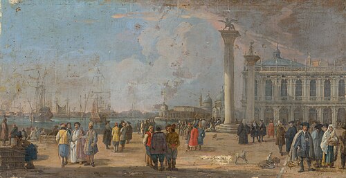 St Mark's Square in Venice, 1780, Francesco Fidanza