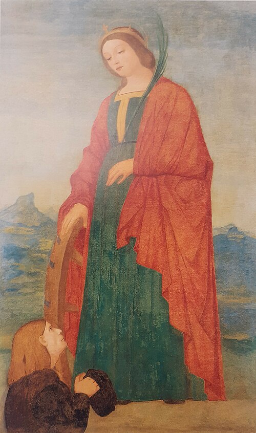 Santa Caterina di Alessandria con donatore, , Francesco Morone