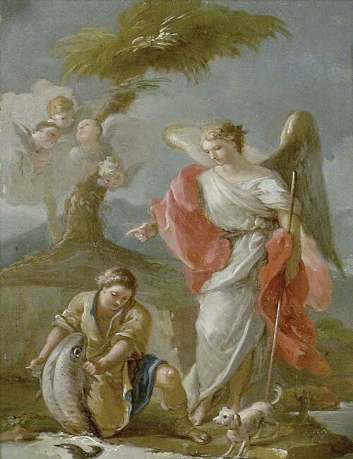 Tobias and the Angel, , Francesco de Mura