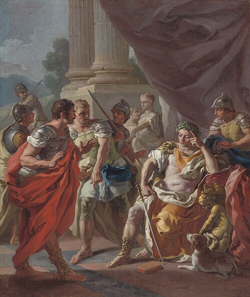 Alexander Condemning False Praise, 1760, Francesco de Mura
