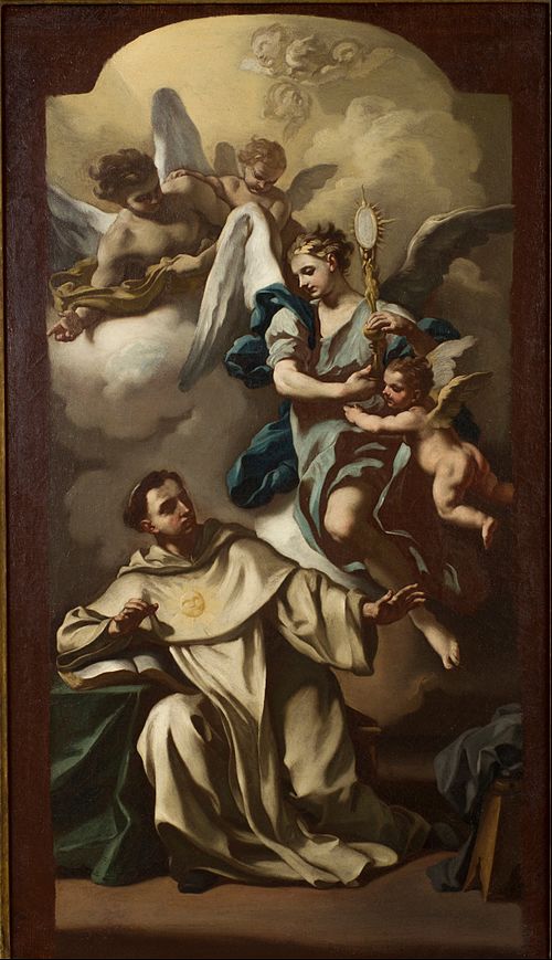 Apparition of the Host to Saint Thomas Aquinas, 1735, Francesco de Mura