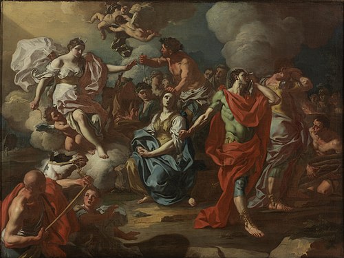 The Sacrifice of Iphigenia, 1727, Francesco de Mura