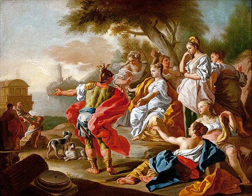 Le départ d'Énée, 1740, Francesco de Mura