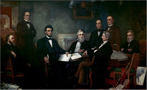 Première lecture de la Proclamation d'émancipation du président Lincoln, 1864, Francis Bicknell Carpenter
