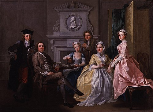 Jonathan Tyers and his family, 1740, Francis Hayman