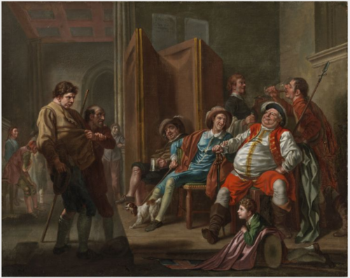 Falstaff Recruits from Shakespeare's 'Henry IV', Part II, Act III, 1765, Francis Hayman