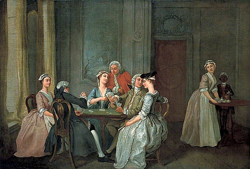 Playing At Quadrille, 1745, Francis Hayman