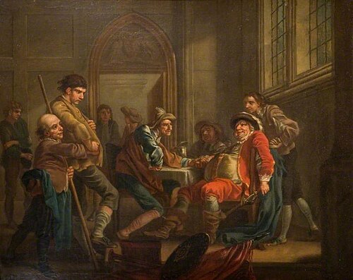 Sir John Falstaff Raising Recruits, 1762, Francis Hayman