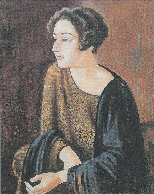 Portrait of The Poet Elina Vaara, 1929, Yrjö Ollila