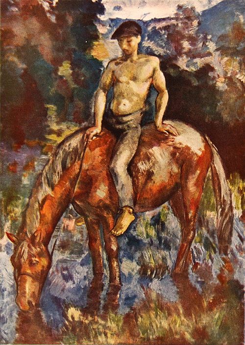 Watering the Horse, 1919, Yrjö Ollila