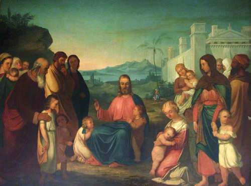 Cristo Acolhendo as Crianças, 1846, Francisco Metrass