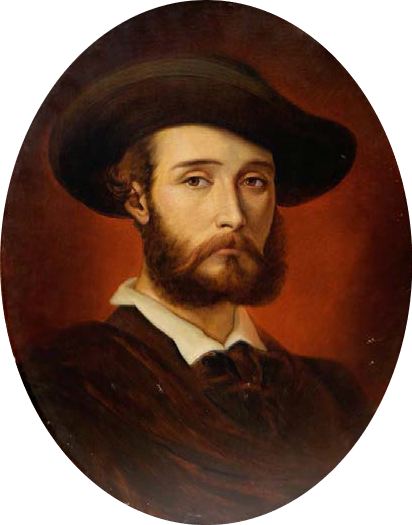 Auto-retrato, 1851, Francisco Metrass